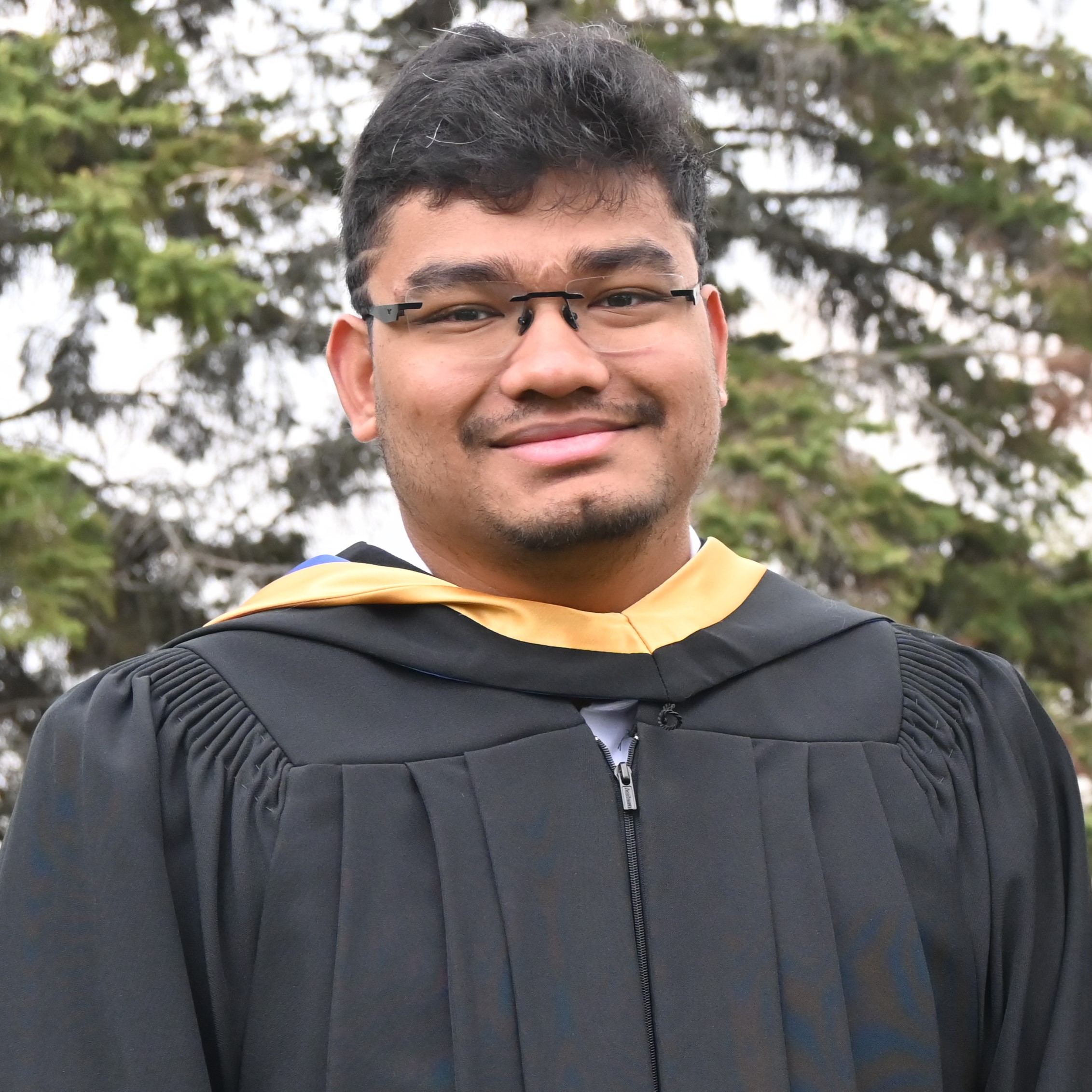 Arvind at graduation